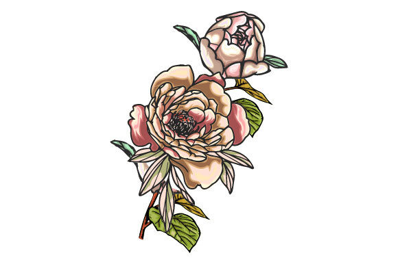 Elegant Vintage Flowers: Premium Graphics for Illustrations