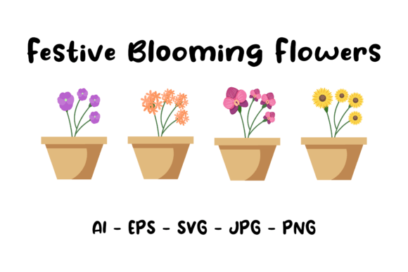 Festive Blooming Flowers: A Review of Graphics and Illustrations for Sellers