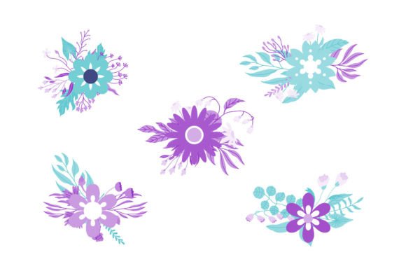 Flowers Decoration Illustration for Modern Graphics and Editorial Design