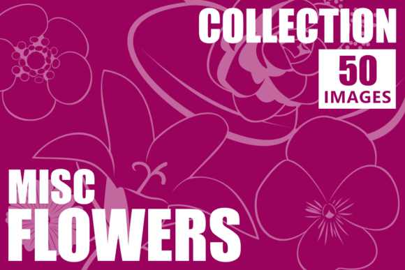 Flowers Vector Collection: Graphics & Illustrations for Crafters