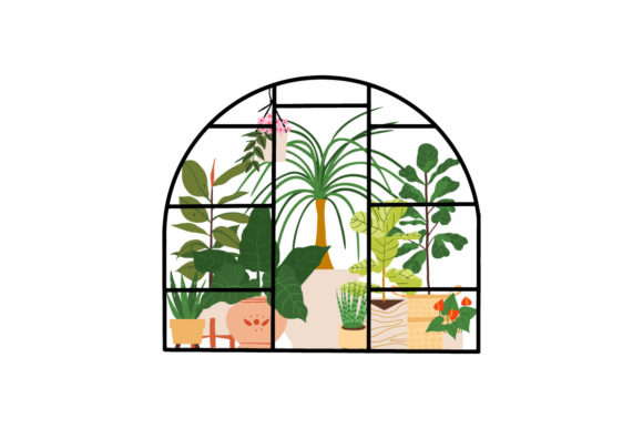 Planting Greenhouse Glass Orangery Graphics and Illustrations Review