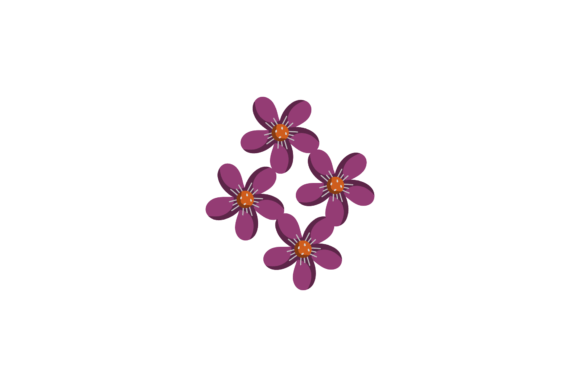 Summer Purple Flowers: Vibrant Graphics and Illustrations for Modern Branding