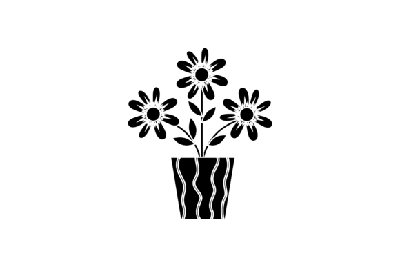 Three Flowers Style Black Filled Review