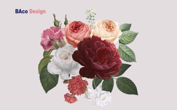 Vintage Flowers Wedding Bundle Svg for Graphics and Illustrations