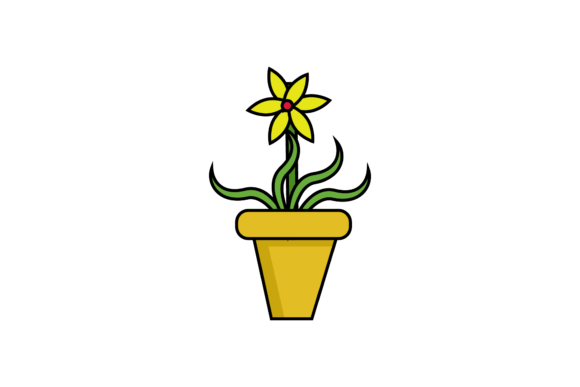 Vintage Hand Drawn Yellow Flowers Graphics and Illustrations Review
