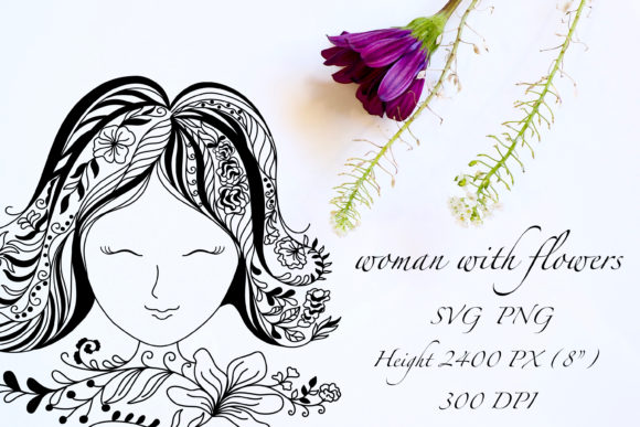 Woman with Flowers: A Designer's Review of These Graphics and Illustrations